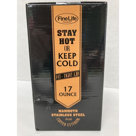 Mammoth LG Tumbler 17 oz Insulated Stainless Steel Copper Exterior Double Wall - Picture 3 of 6